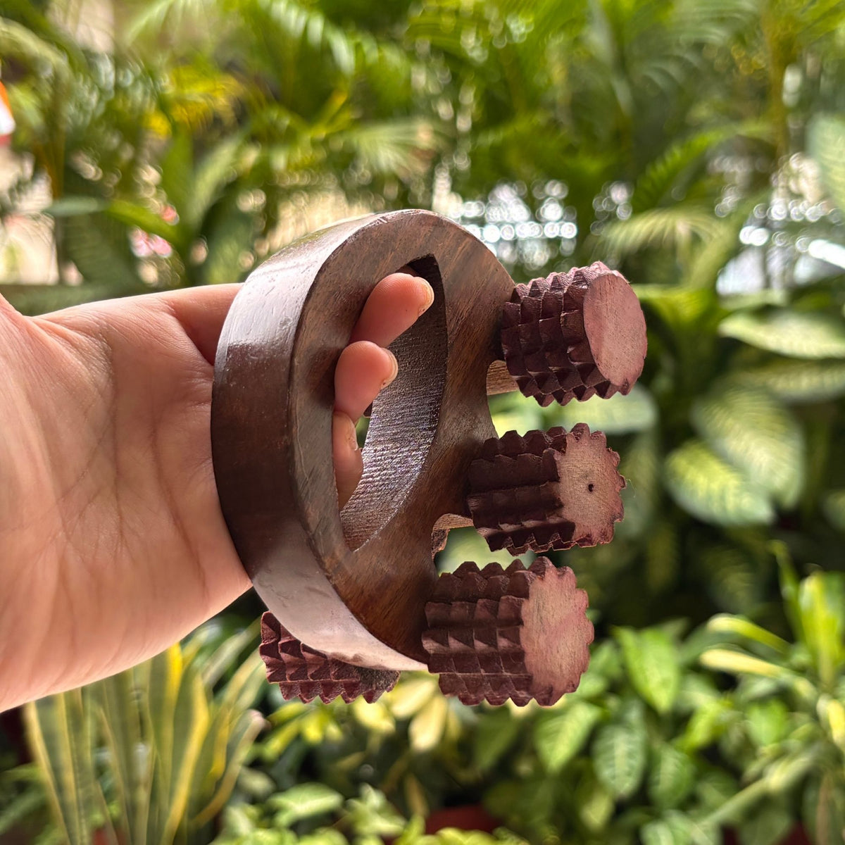 Handheld Wooden Body Massage Roller
