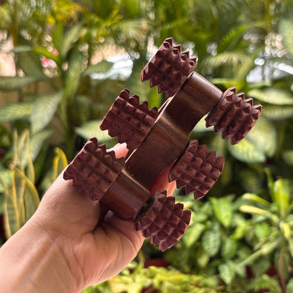 Handheld Wooden Body Massage Roller