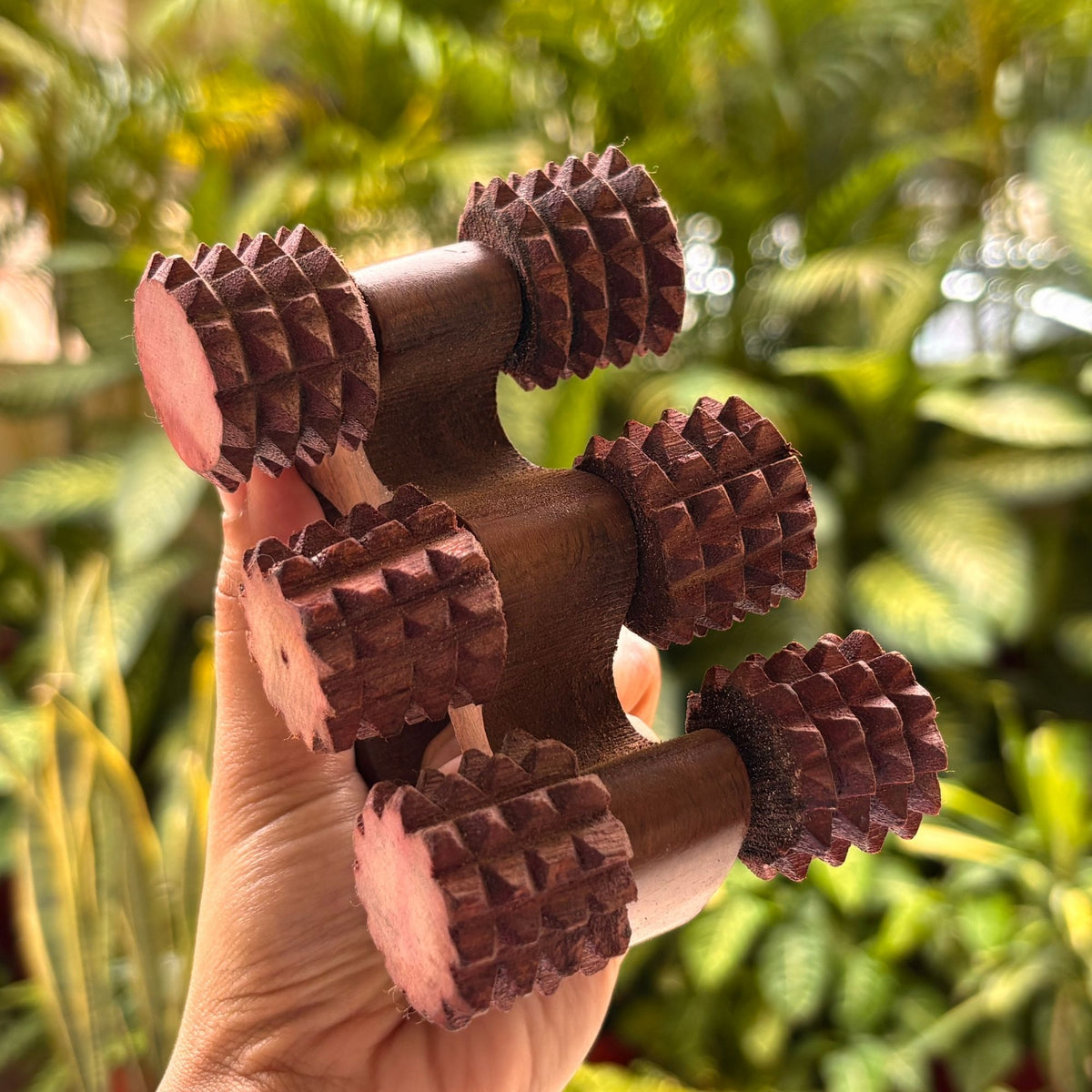 Handheld Wooden Body Massage Roller