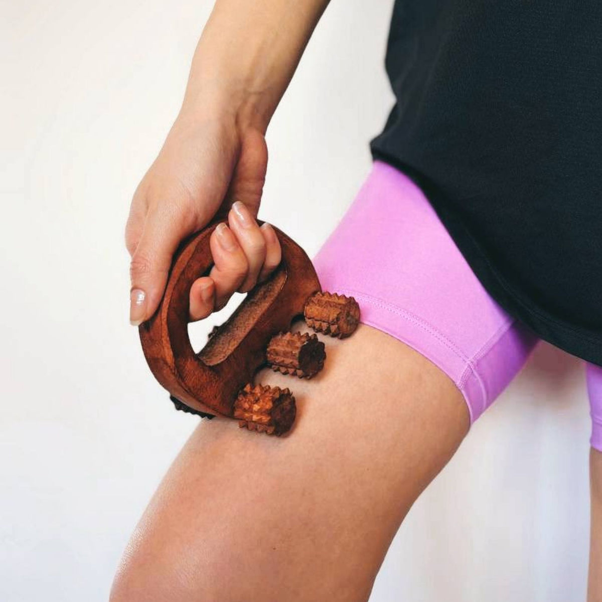 Handheld Wooden Body Massage Roller