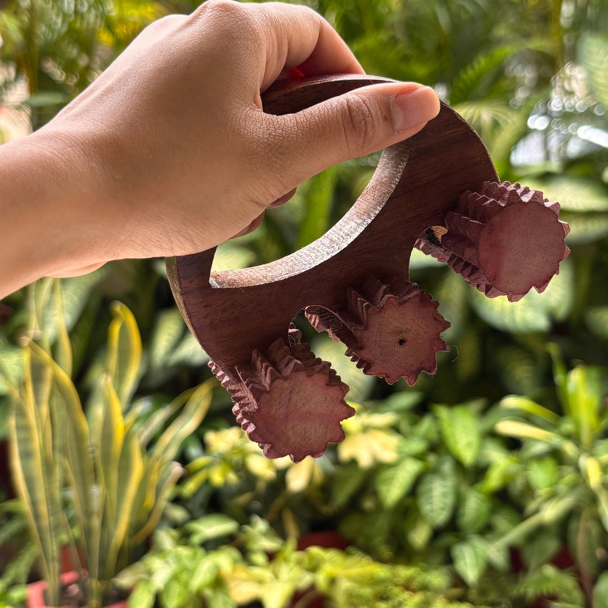Handheld Wooden Body Massage Roller