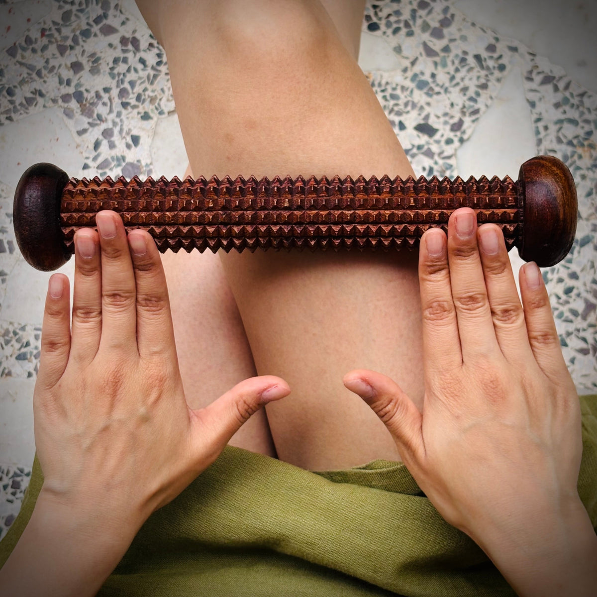 Handmade wooden recovery roller