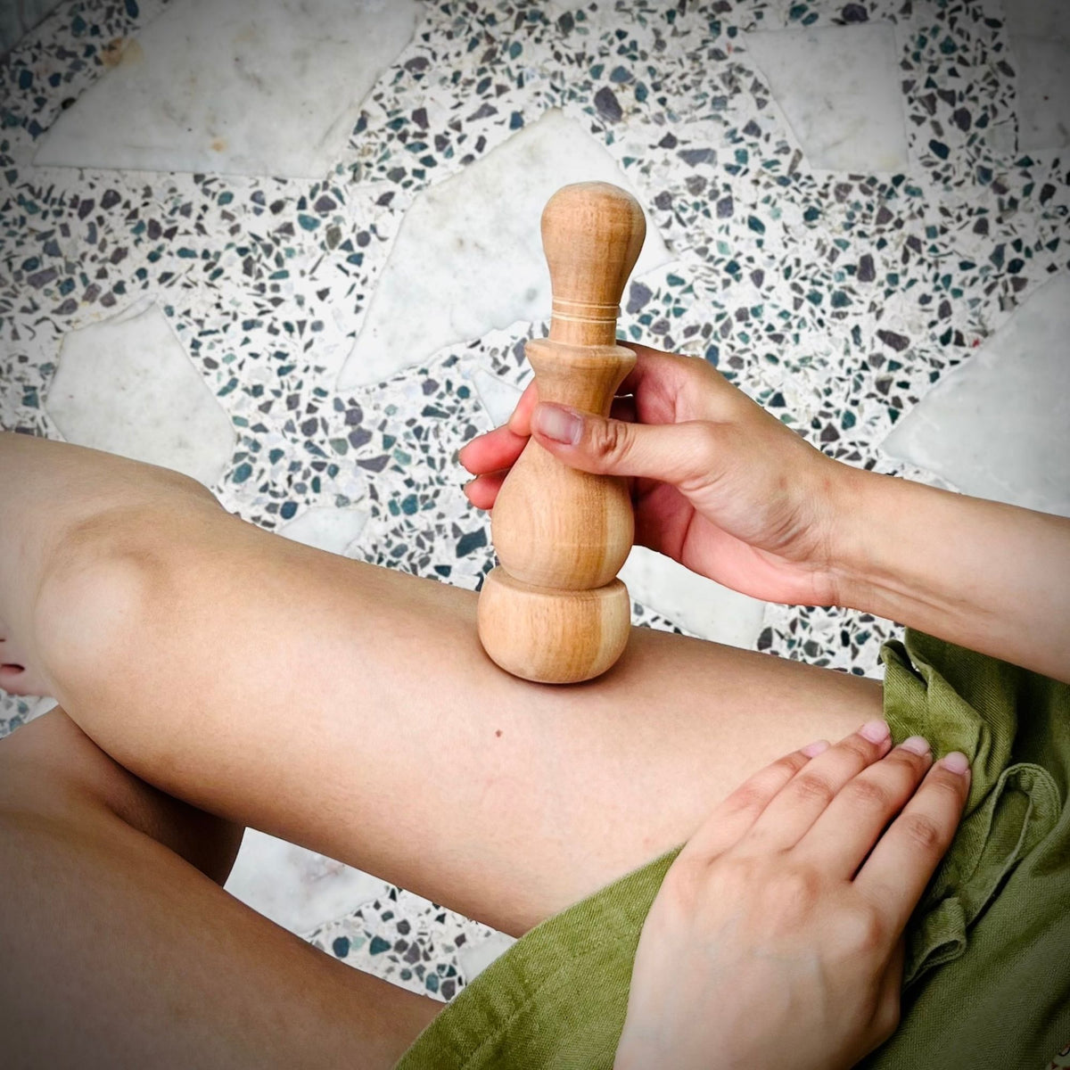 Wooden arbor massage tool