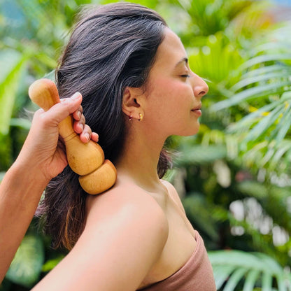 Wooden arbor massage tool