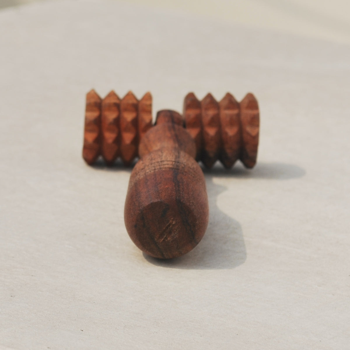 Wooden deep tissue massage roller