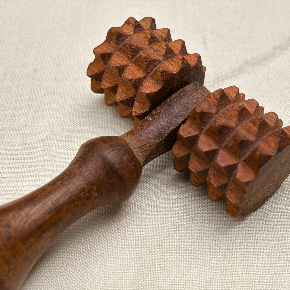 Wooden deep tissue massage roller