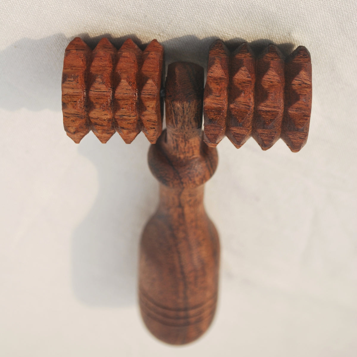 Wooden deep tissue massage roller