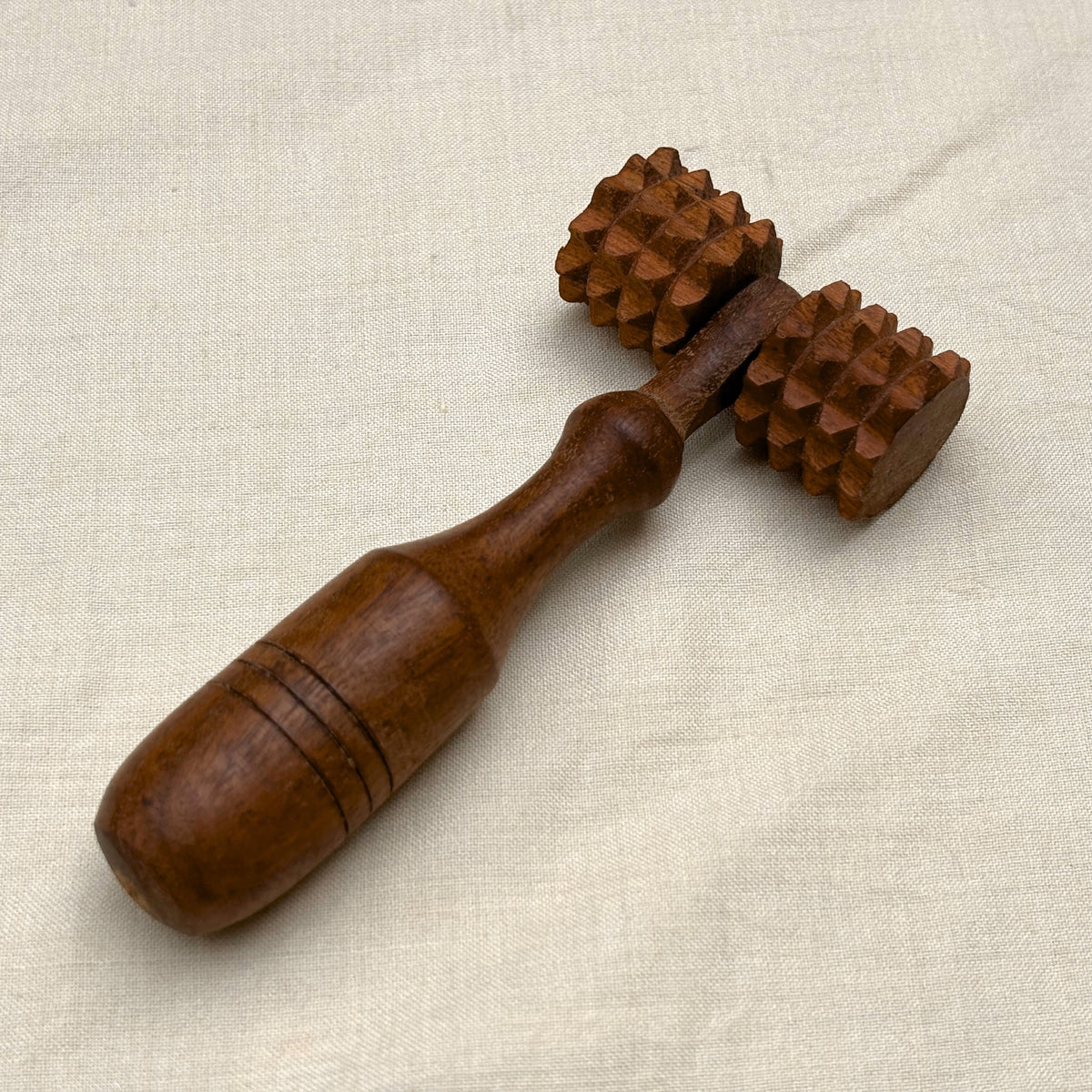 Wooden deep tissue massage roller