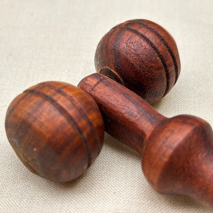 Wooden facial massage roller