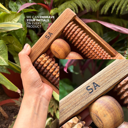 Wooden Feet Reflexology Roller