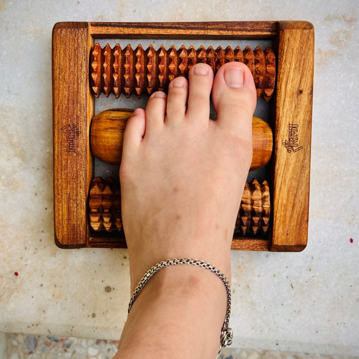 Wooden Feet Reflexology Roller