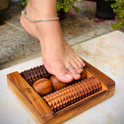 Wooden Feet Reflexology Roller