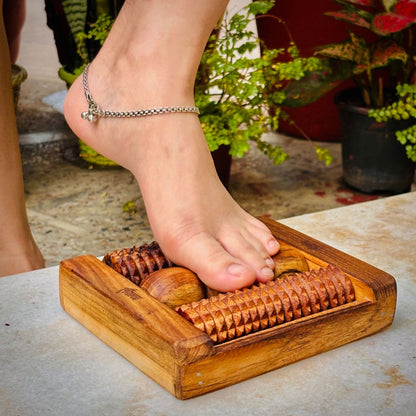 Wooden Feet Reflexology Roller