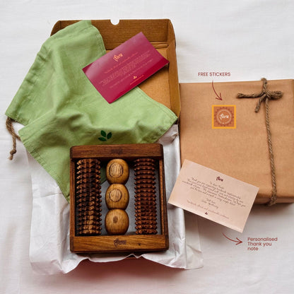 Wooden Feet Reflexology Roller