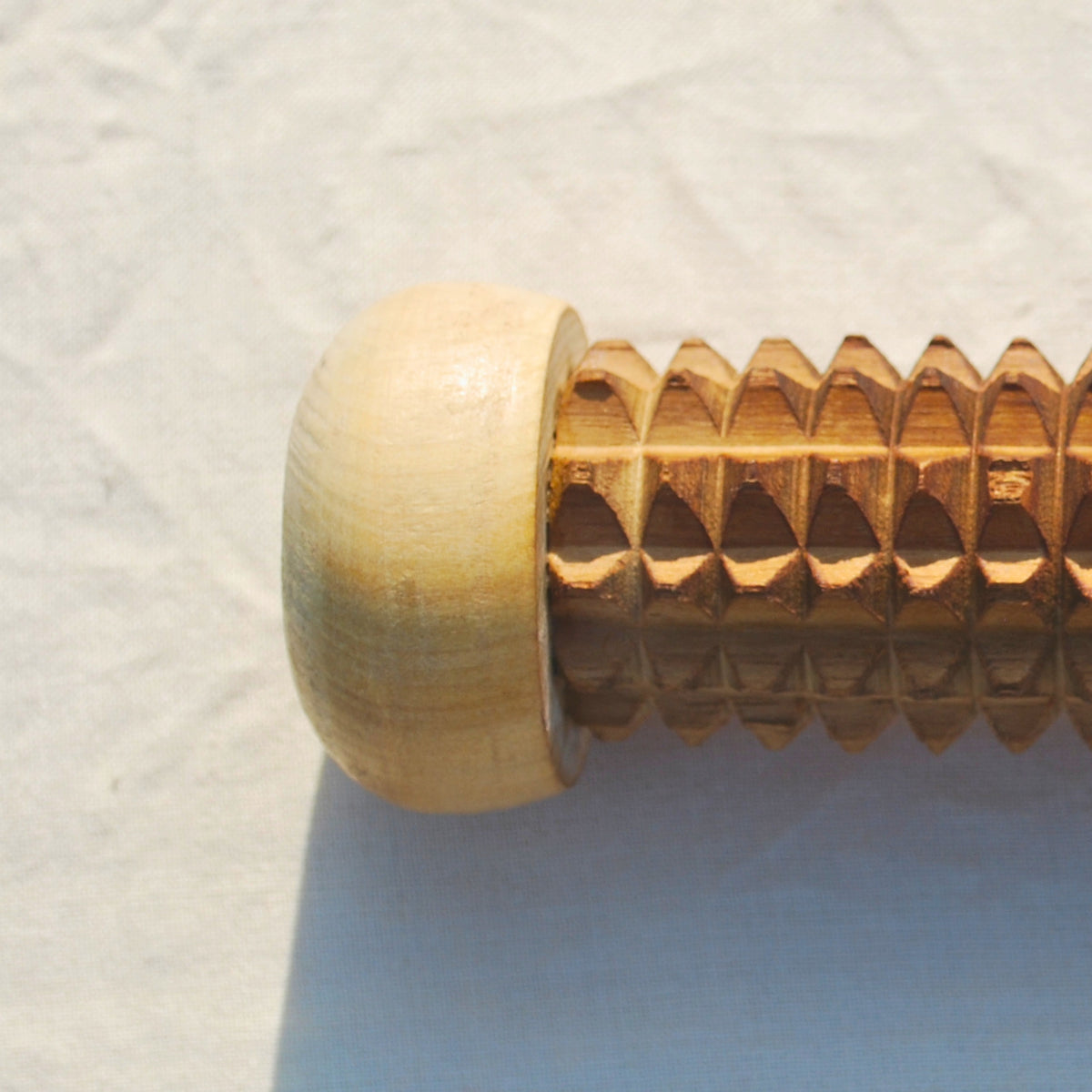 Wooden muscle recovery roller